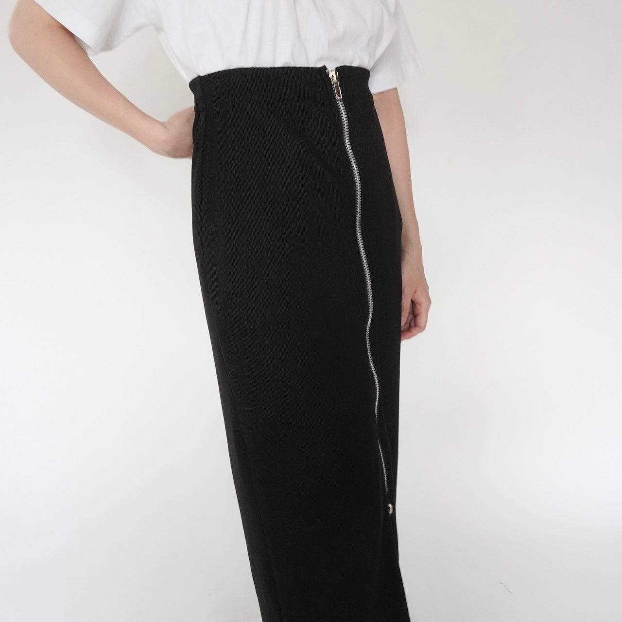 90s ZIP Design Skirt Made in USA