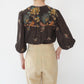70s Printed Blouse