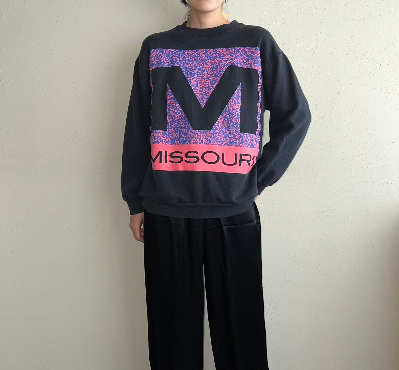 90s Printed Sweater Made in USA