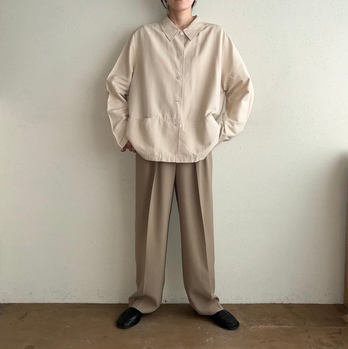 90s Silk Shirt Jacket