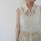 90s Embroidery Sheer Shirt
