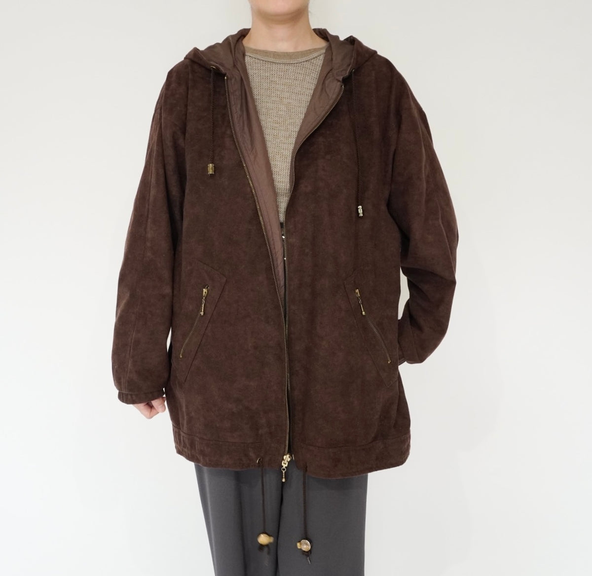 90s Design Brown Jacket