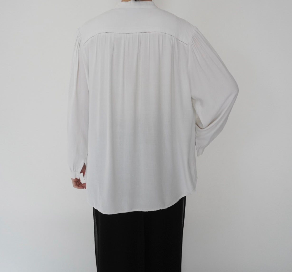 90s Embroidery Rayon Shirt