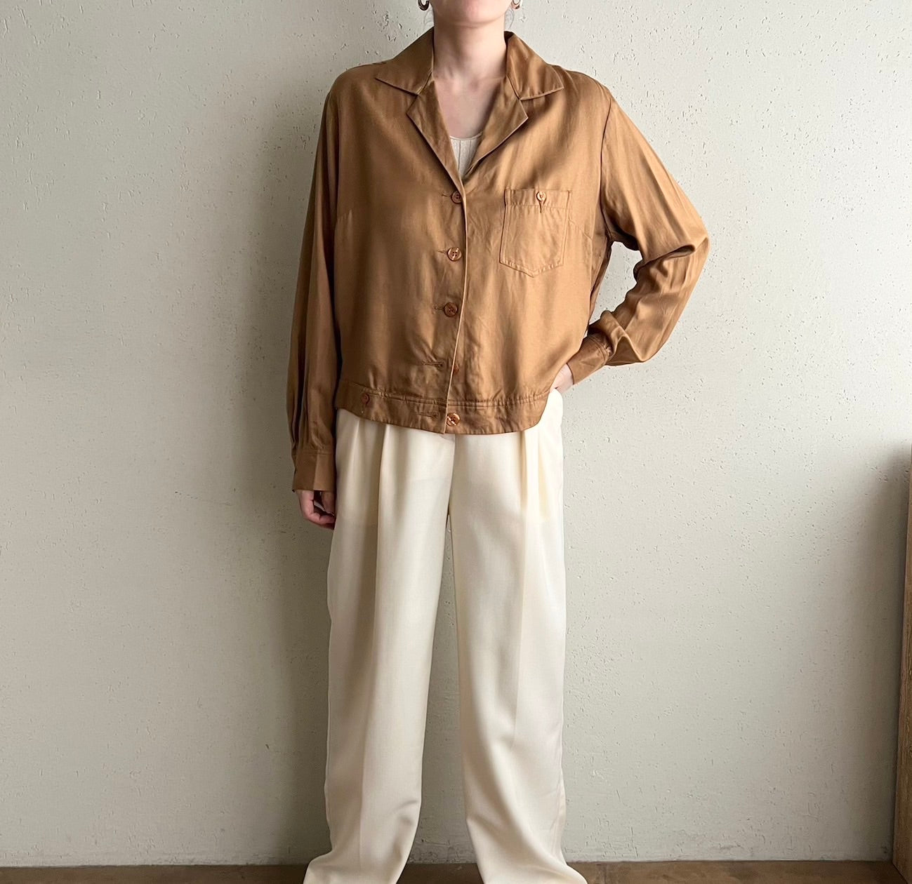 90s"ALBA MODA " EURO Silk Shirt