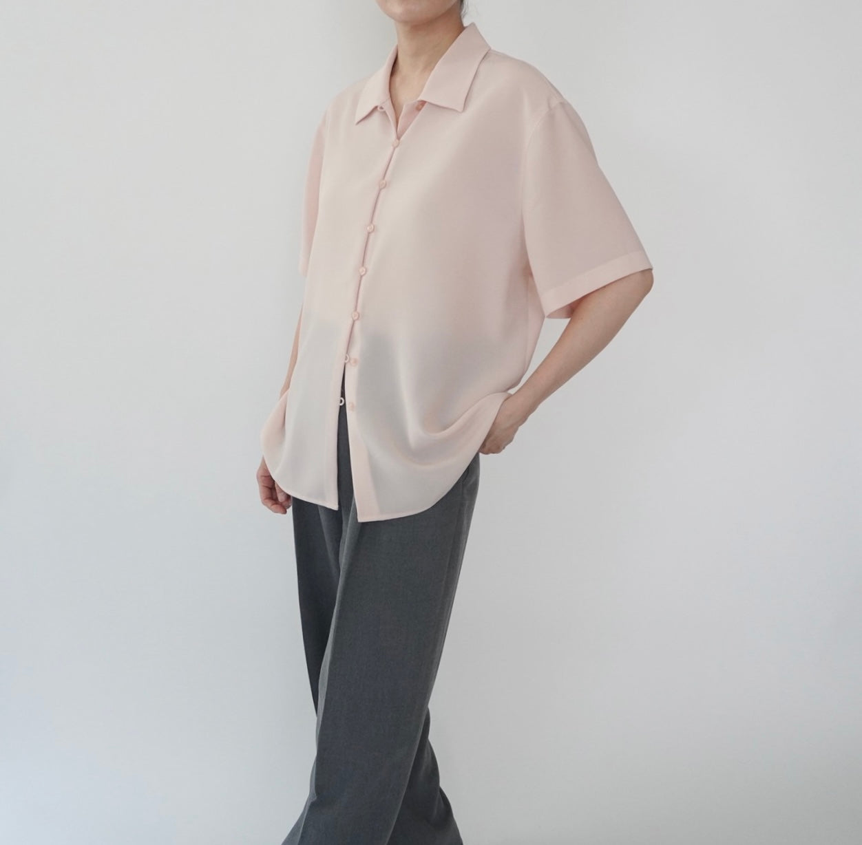 90s Light Pink Shirt