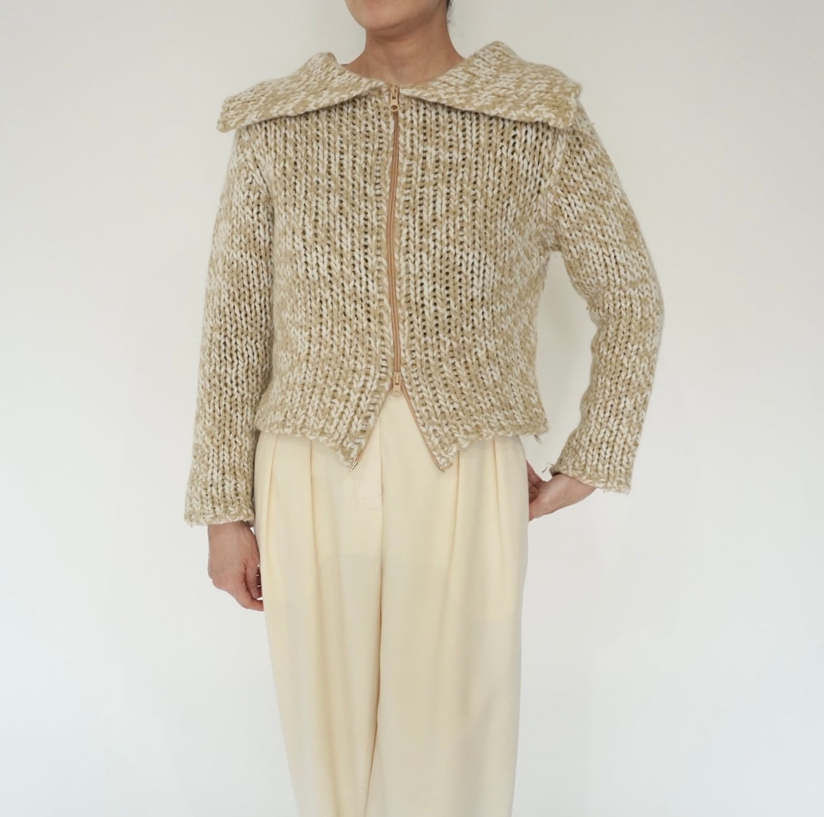 80s Double Zip Knit Made in Italy