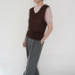 90s Brown Sleeveless Top Made in Italy