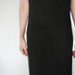 90s Lace Design Black Dress Made in USA