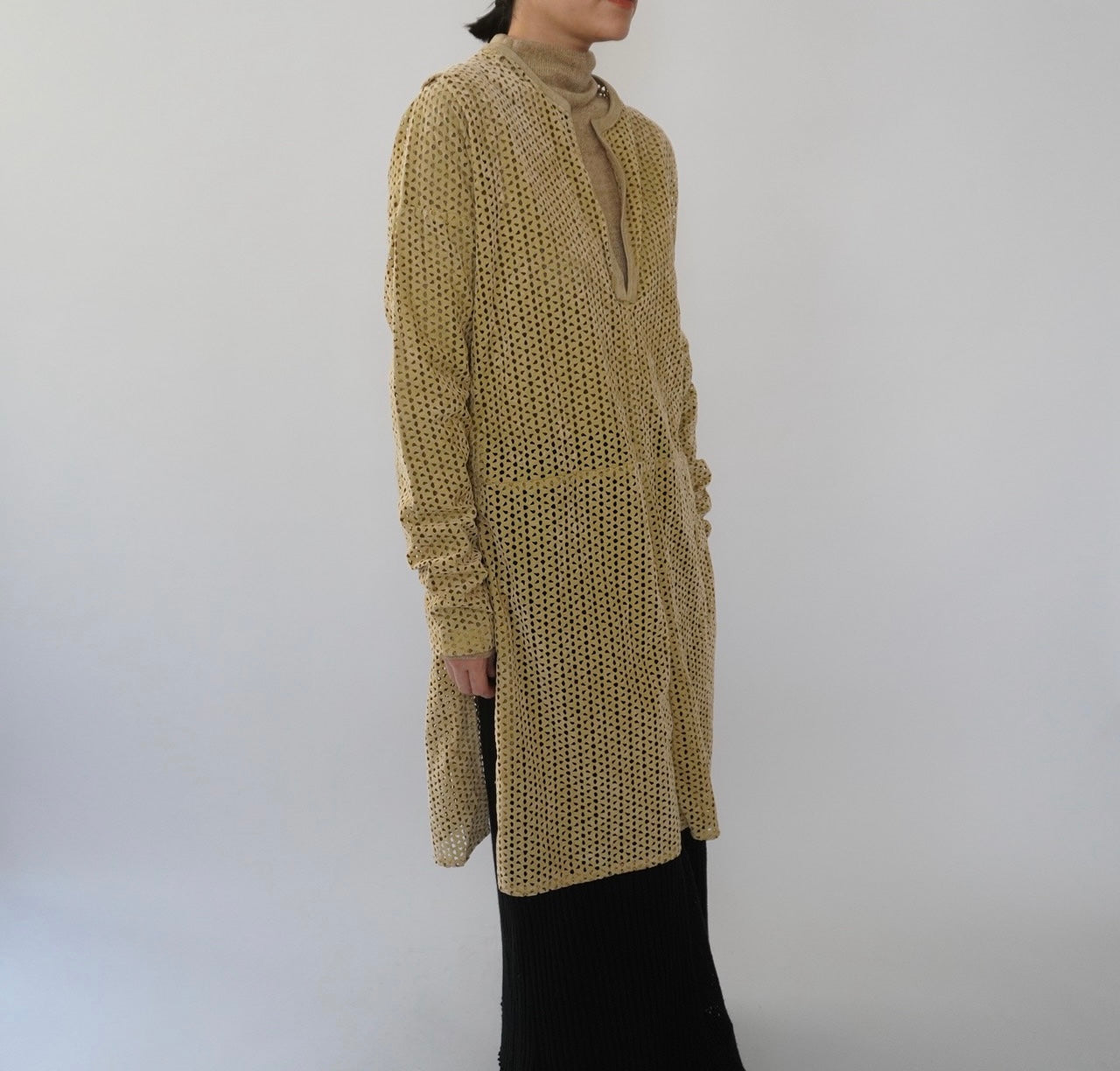 80s Design  Faux Suede Top