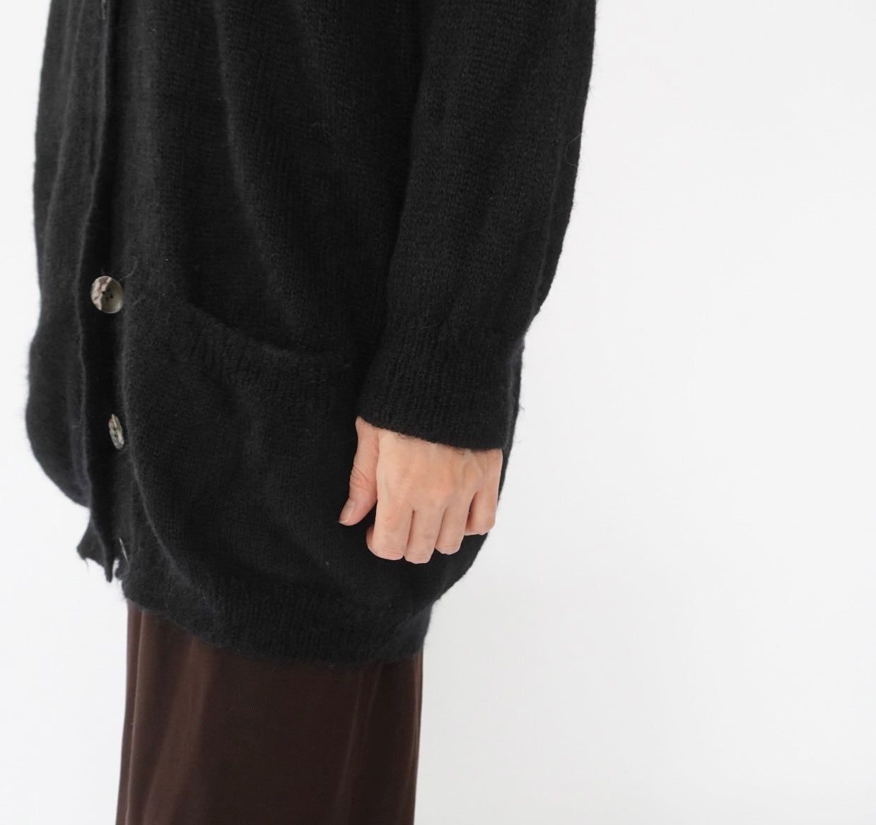 90s EURO Mohair Long Cardigan