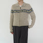 90s Pattern Zip Knit Made in USA