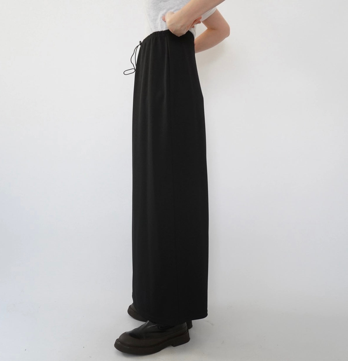 90s Black Maxi Skirt Made in USA