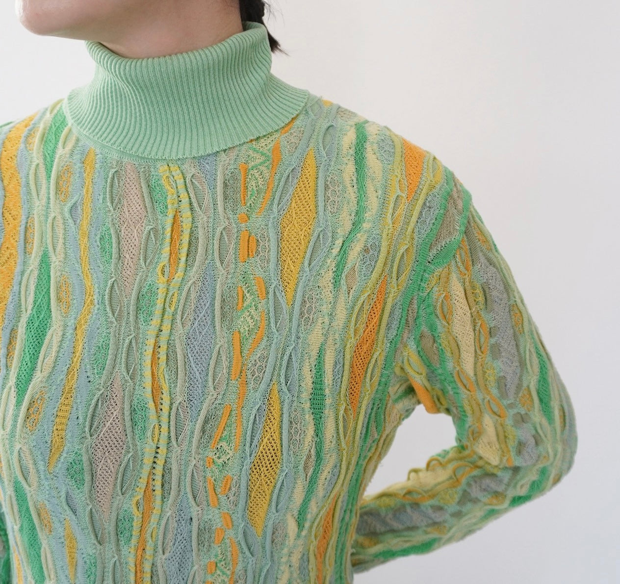 80s Design Cotton Knit Dress Made in Australia