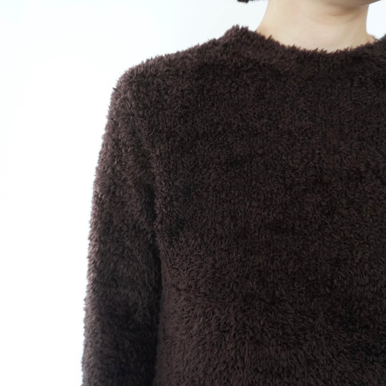 90s Brown Boa Top