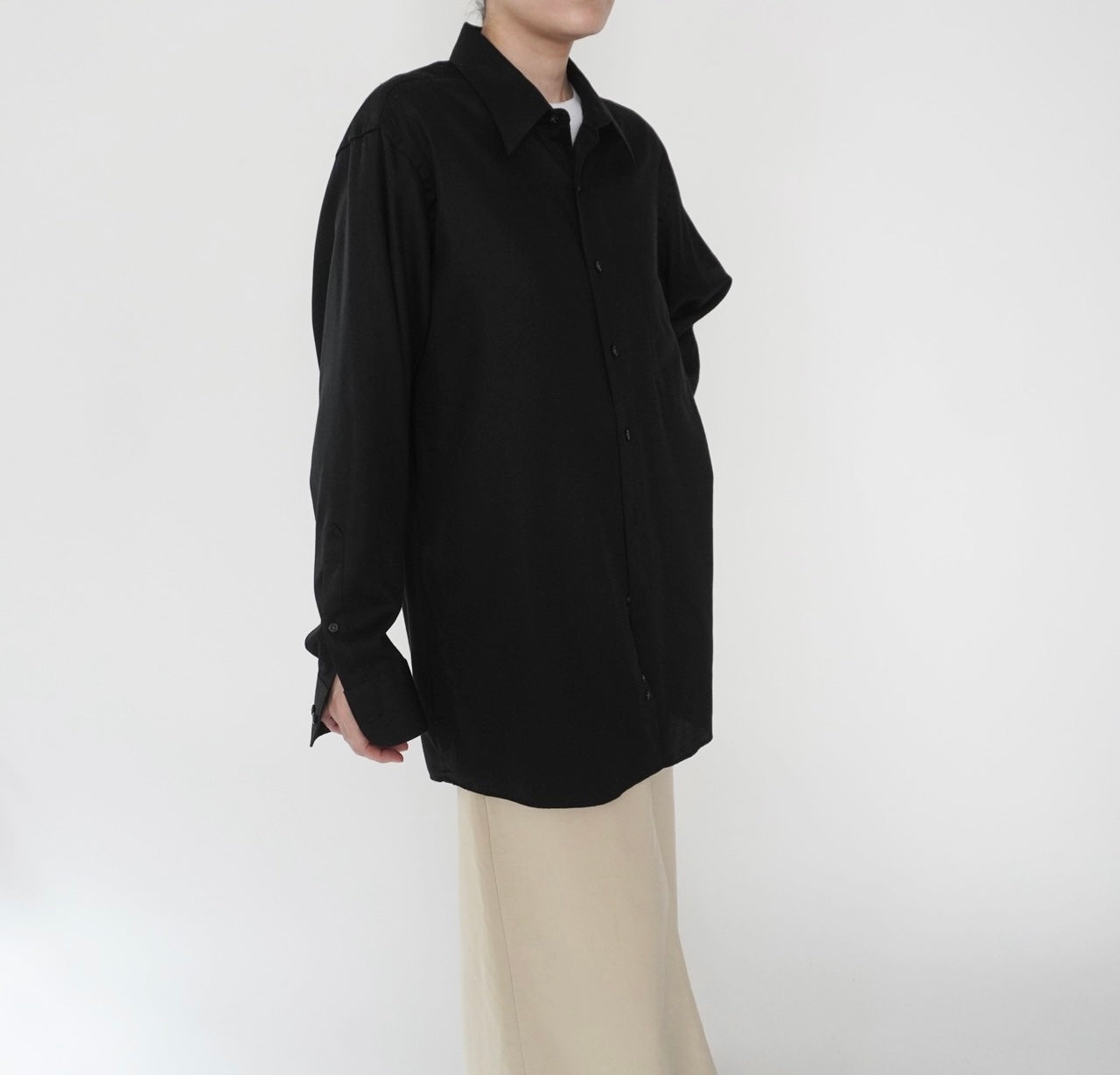 "Geoffrey Beene" Black Shirt