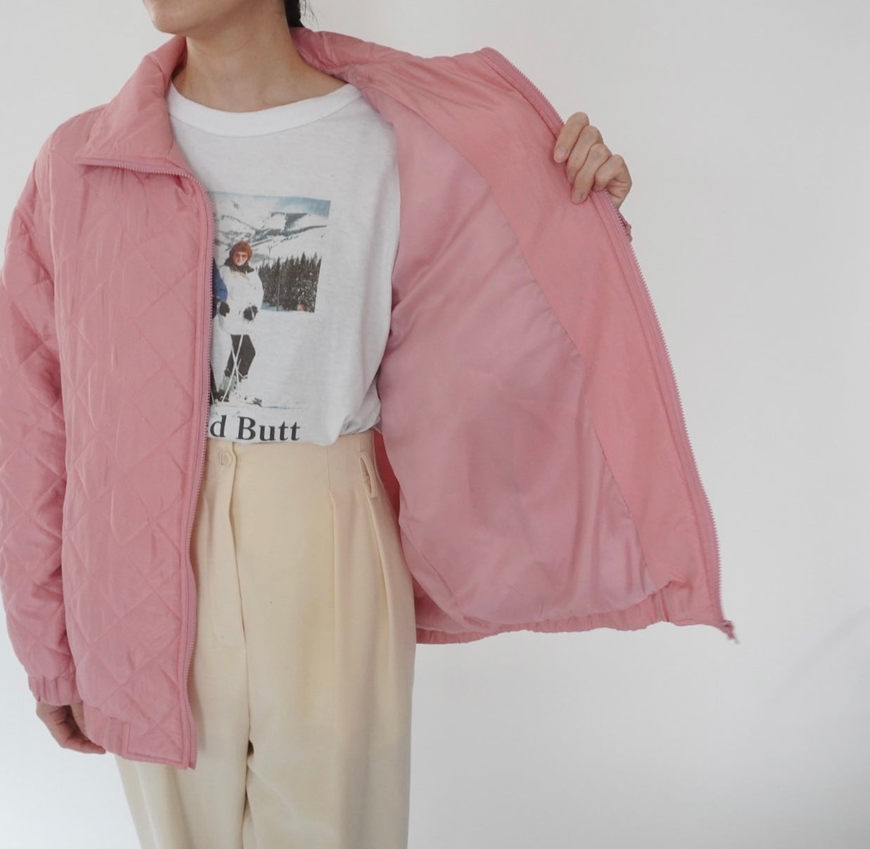 90s Silk Quilted Jacket