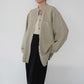 90s Linen x Cotton Design Shirt