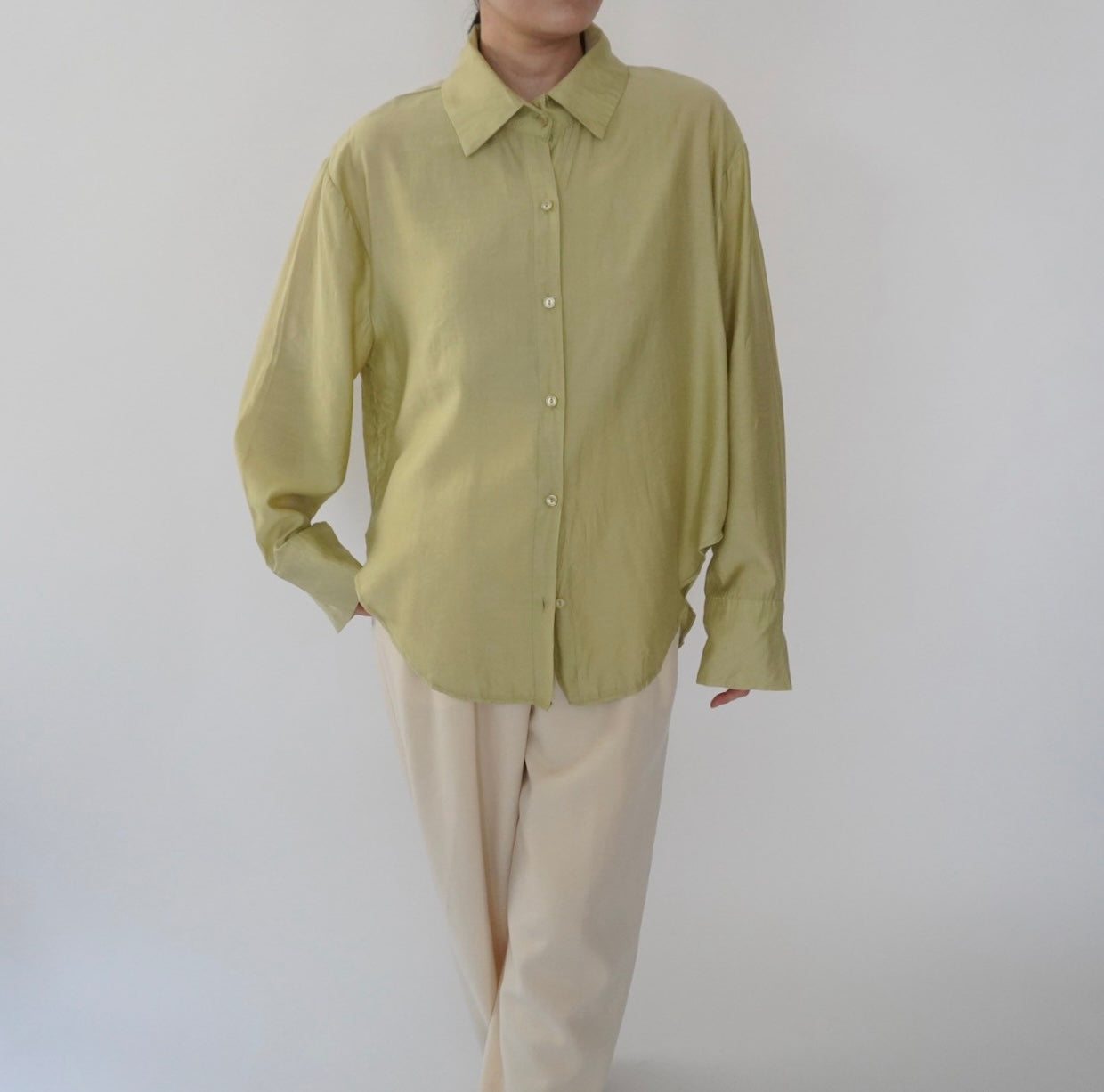 90s Light Green Shirt