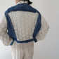 90s Crochet Denim Jacket