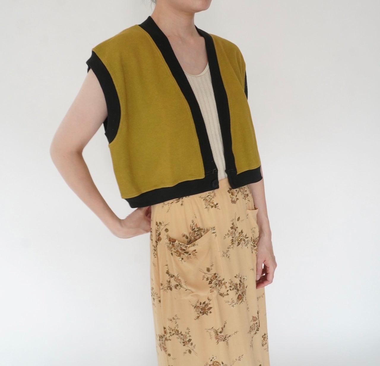 90s Cotton Vest Made in Italy Dead Stock