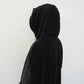 90s Black Design Maxi Coat