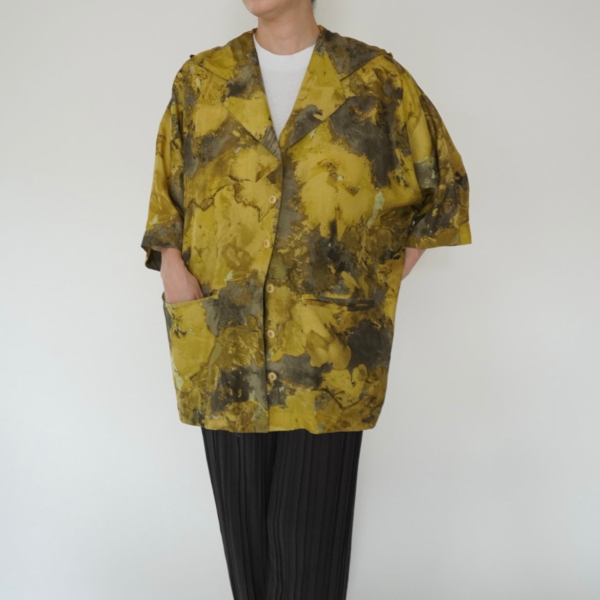 80s Silk Jacket,Blouse Made in Italy