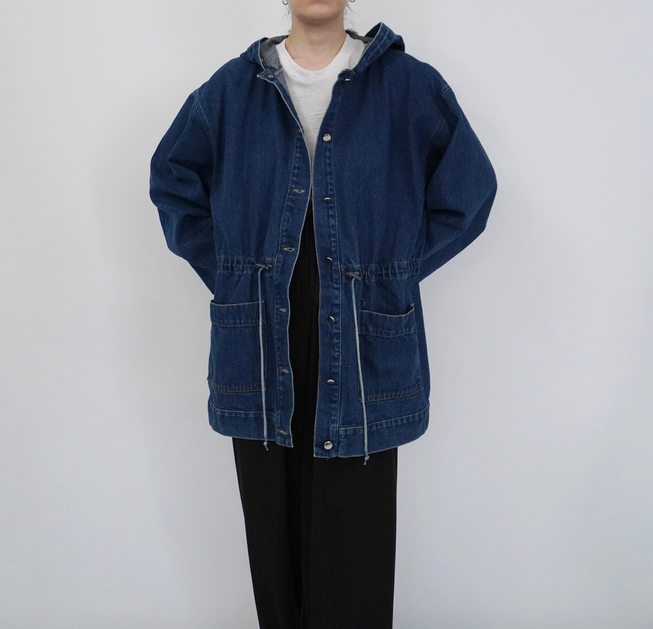 90s Hooded Denim Jacket