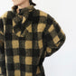 90s EURO Plaid Fleece Top
