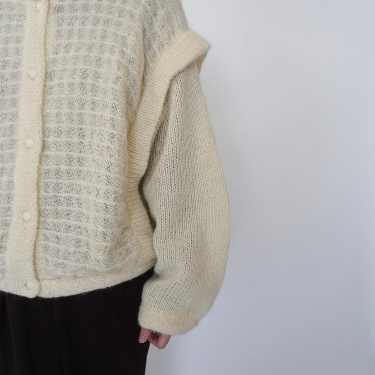 80s EURO Design Mohair Cardigan