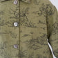90s Pattern Shirt Jacket Made in USA