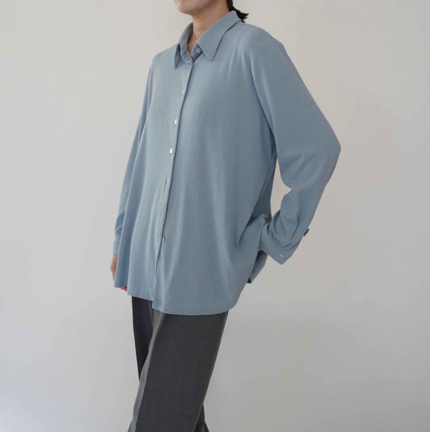 90s Light Blue Shirt Made in USA
