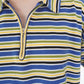 90s Striped Zip Top