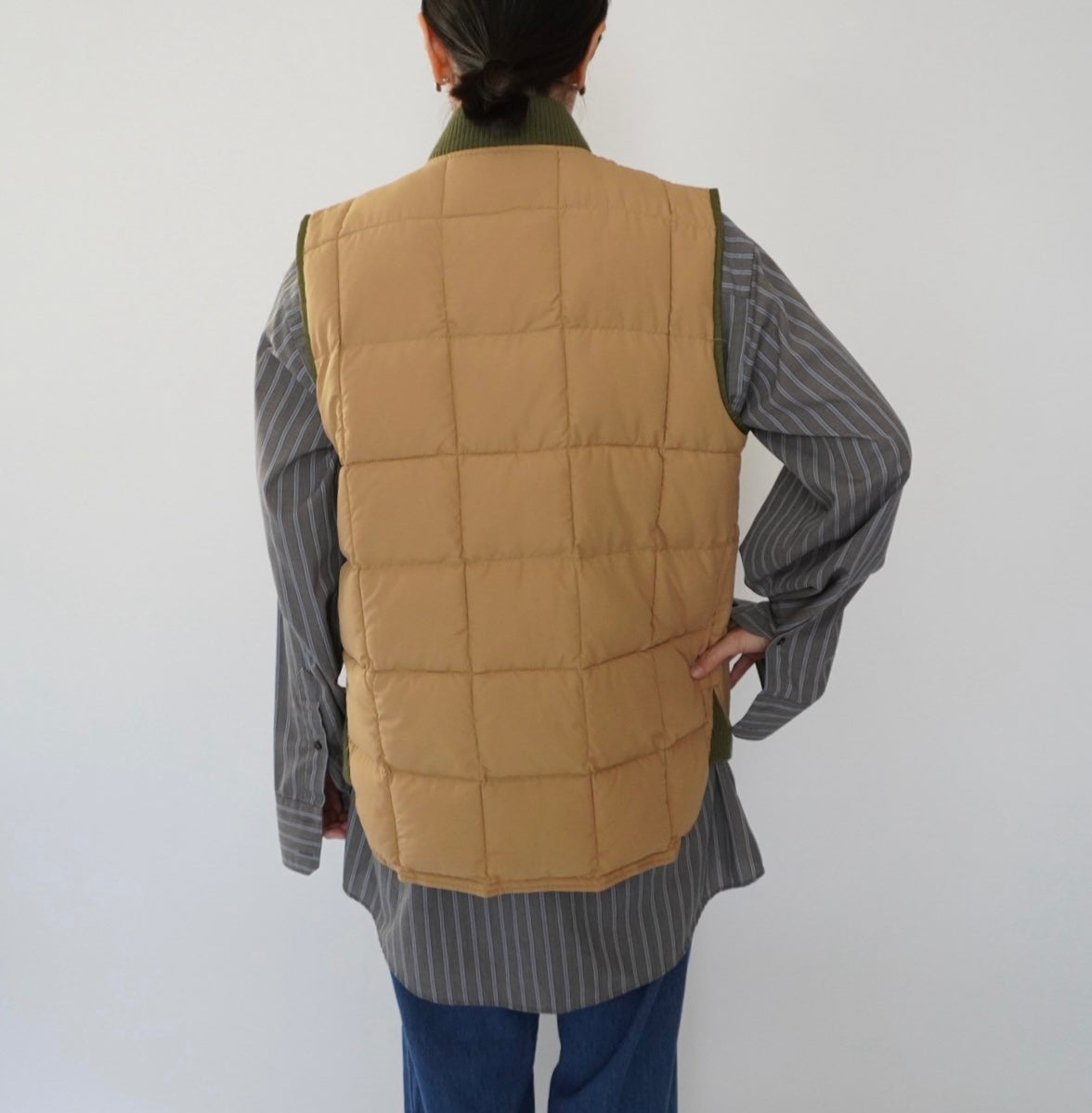90s Quilted Reversible Vest