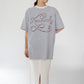 90s Striped Print T-shirt
