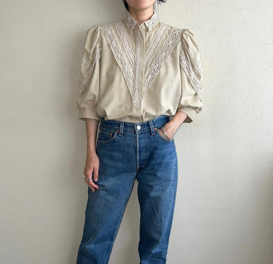 80s EURO  Design Blouse