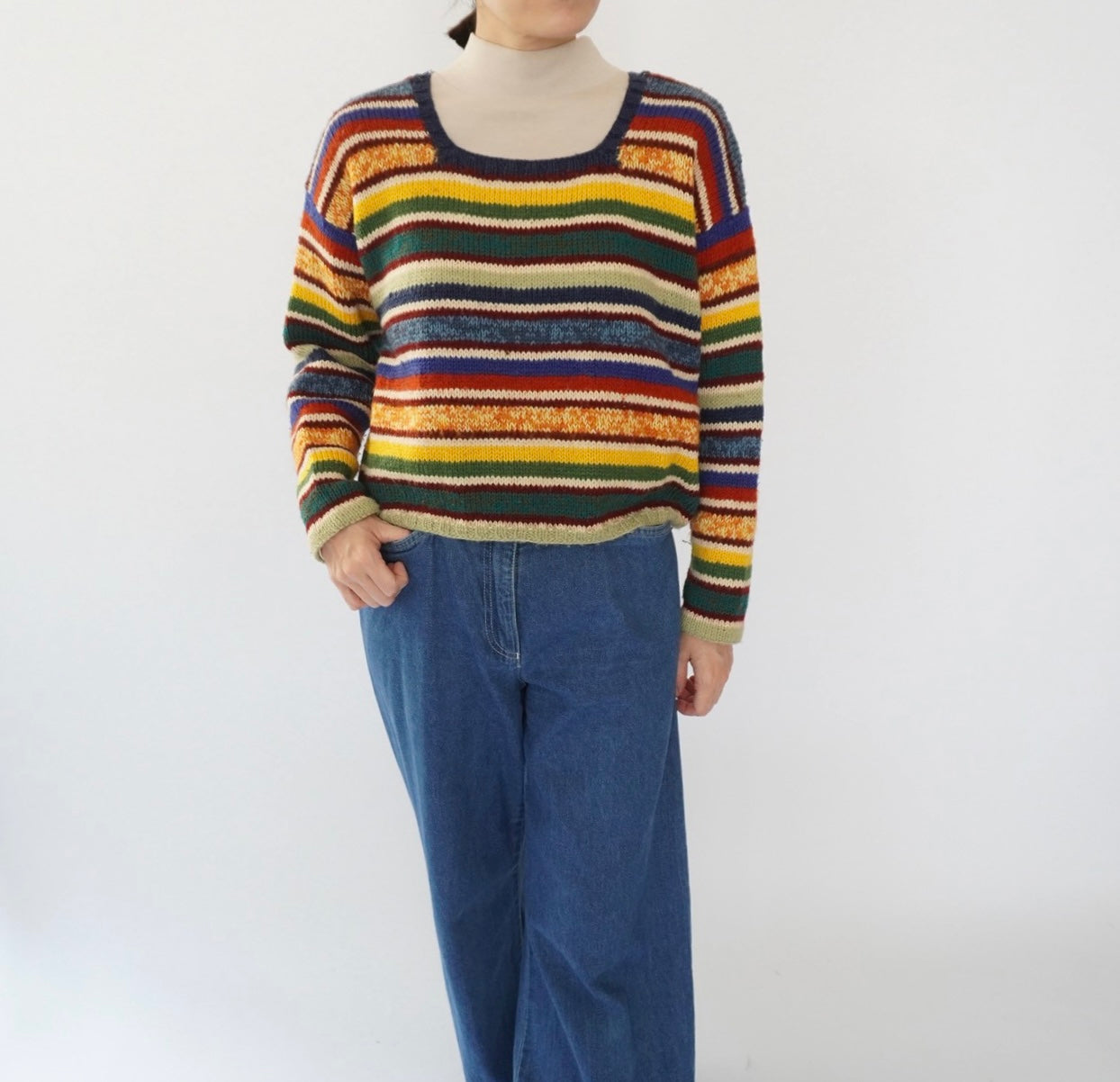 80s Multi Striped Knit
