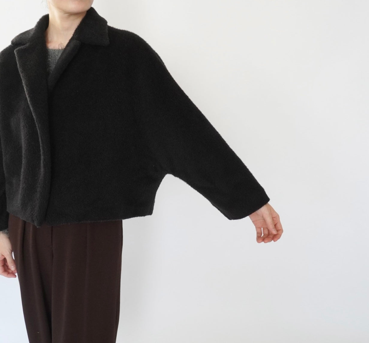 90s Shaggy Mohair Jacket  Made in Italy