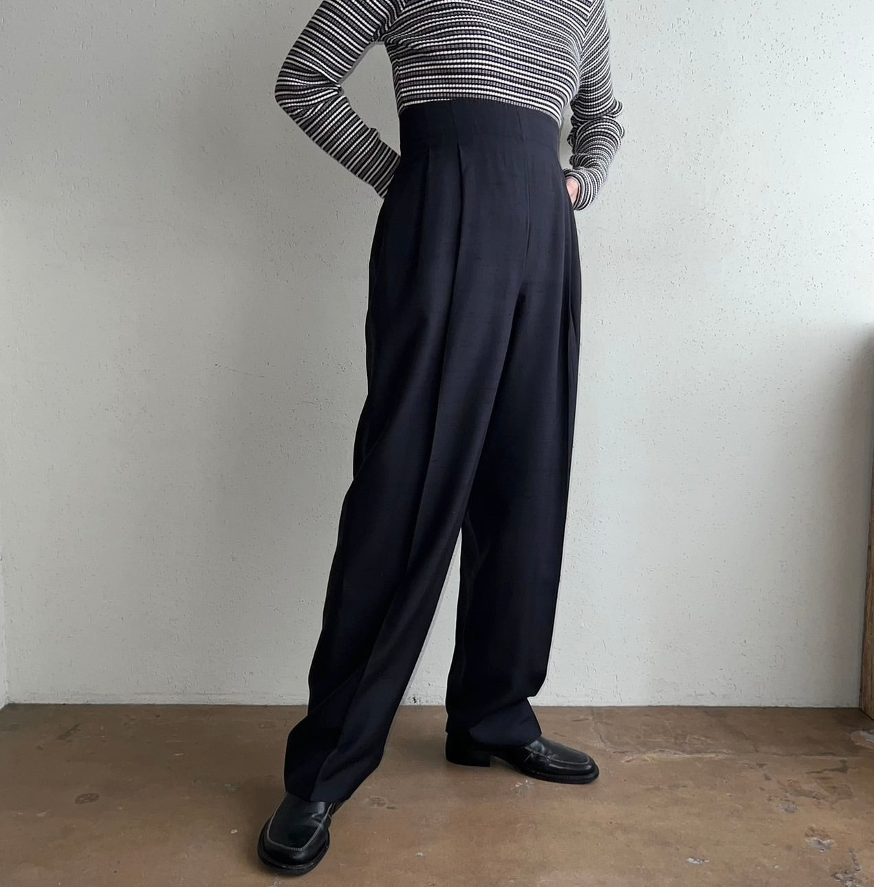 90s High Waisted Silk Pants