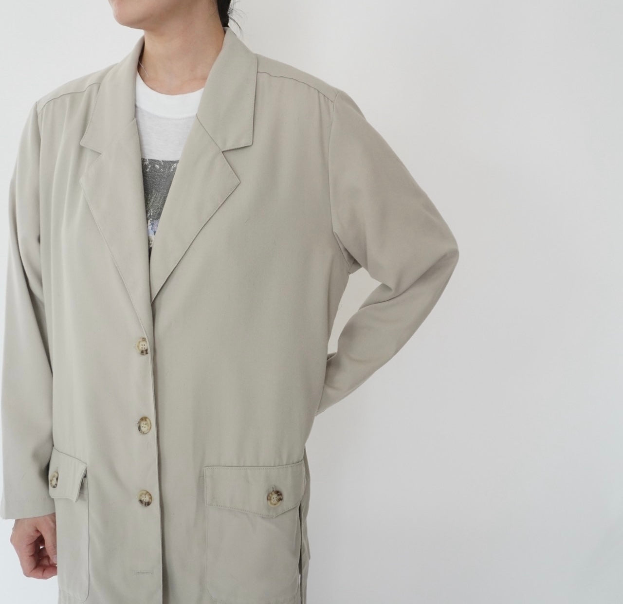90s Belted Light Jacket