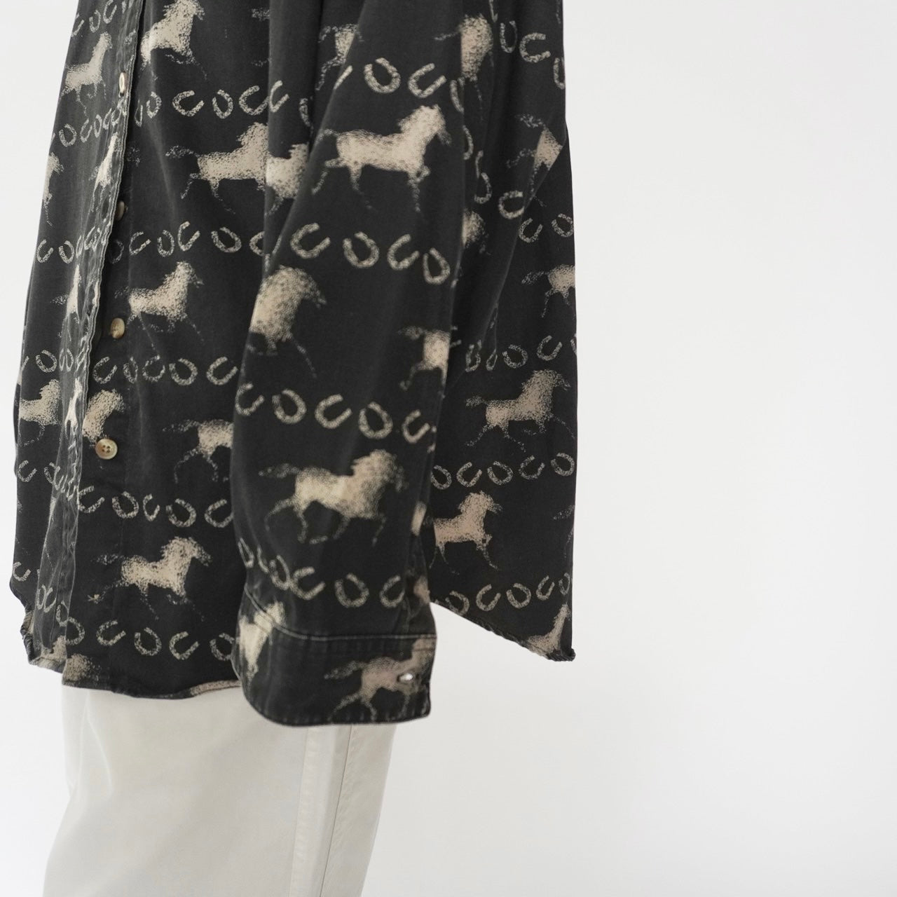 90s Horse Pattern Shirt
