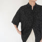 90s Black  Pattern Shirt