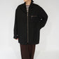 90s Rayon Zip Shirt Jacket