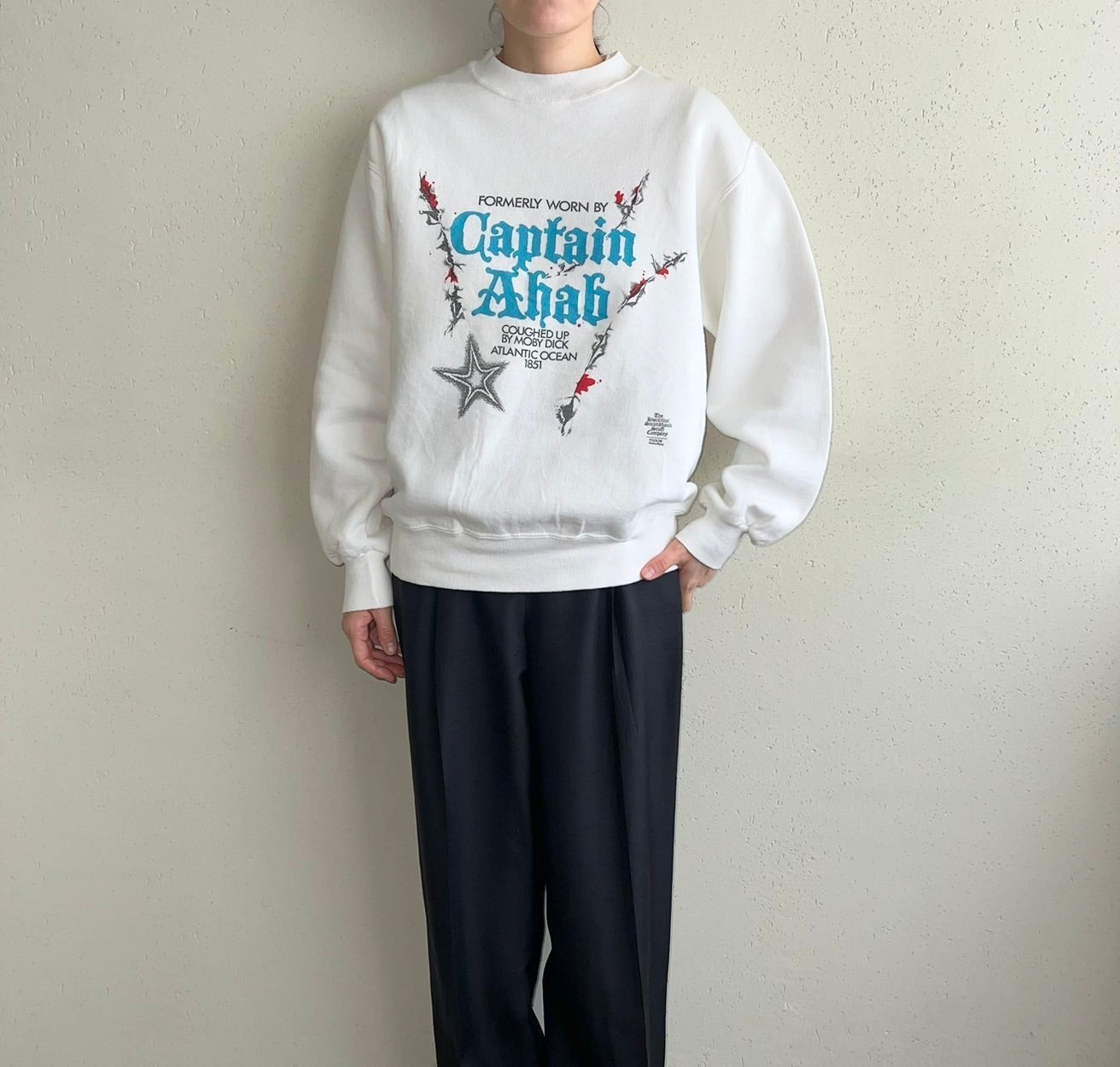 90s "Captain Ahab | Moby-Dick" Sweater Made in USA