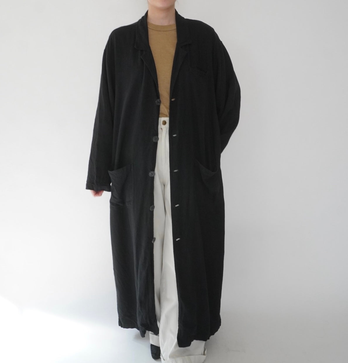 90s Linen Coat
