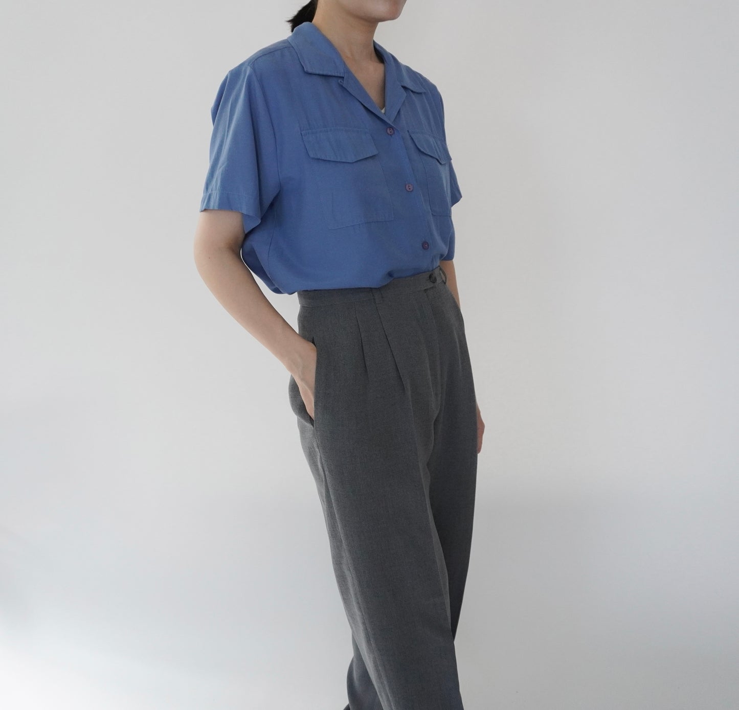 90s Blue Shirt