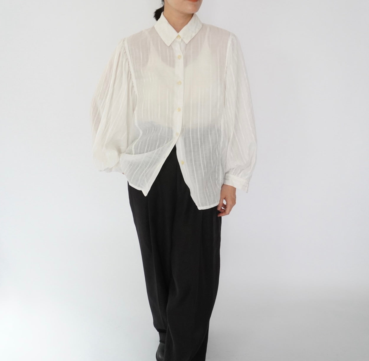90s Sheer Shirt Made in Italy