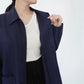 90s Navy Linen Jacket