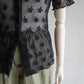 90s Black Lace Blouse