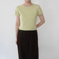90s Silk Ribbed Top