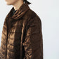 90s Velour Quilted Jacket Made in Italy